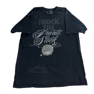 Nike Private Stock T-Shirt Men’s Medium Black Tee Retro Basketball Graphic Print